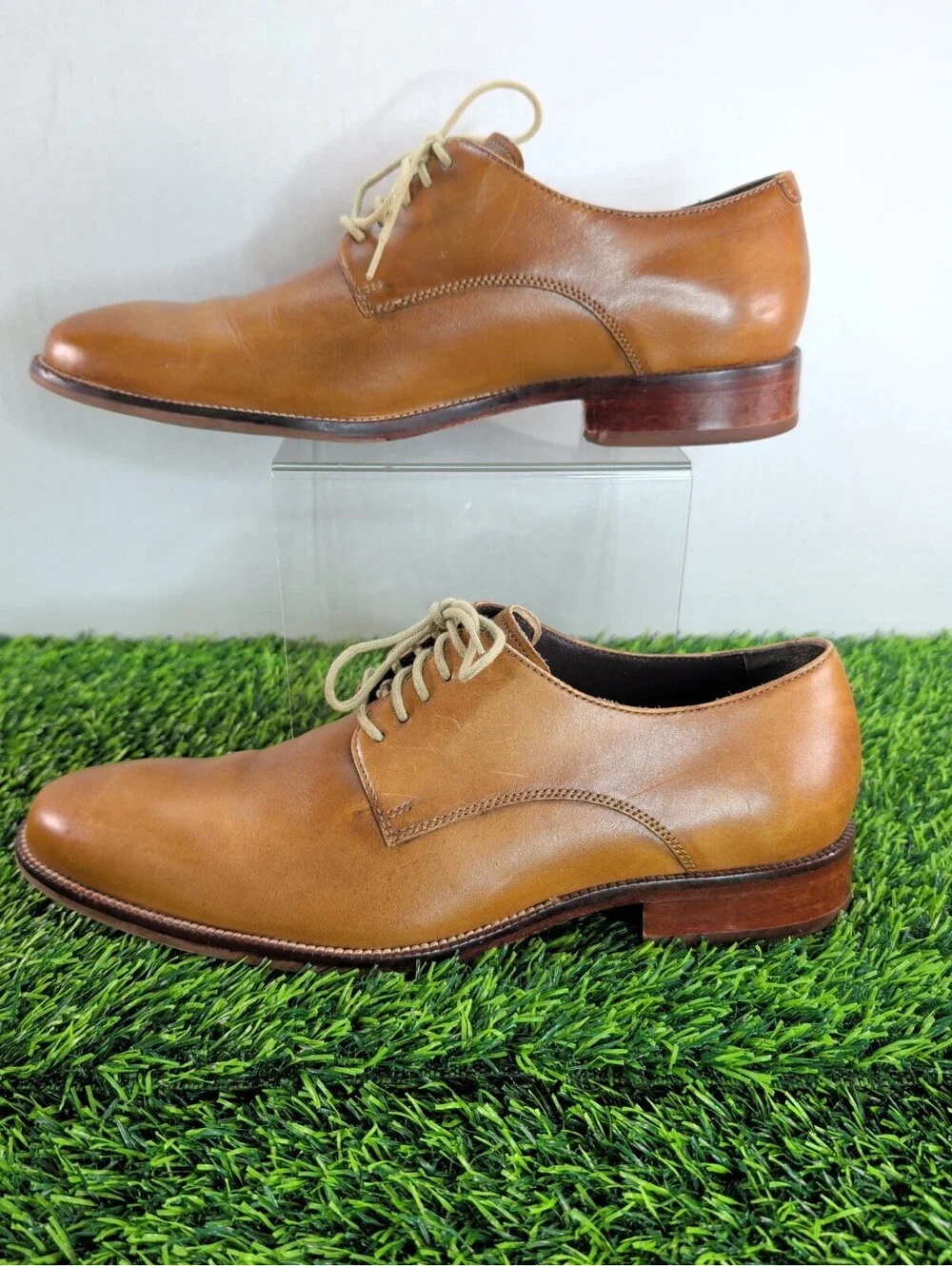 Cole Haan Men's Williams Plain Toe Leather Oxford Dress Shoes SZ 9M C12206 FB16
